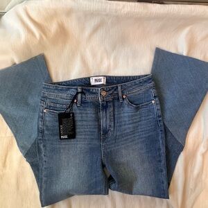 PAIGE Women's Flare Blue Jeans